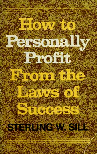 Cover for How to personally profit from the laws of success