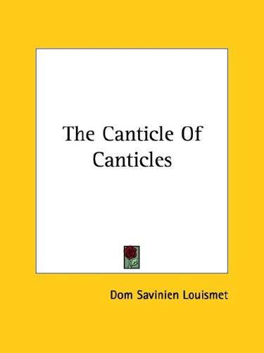 Cover for The Canticle of Canticles
