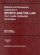 Cover for Statutory And Documentary Supplement To Sports Amd The Law
