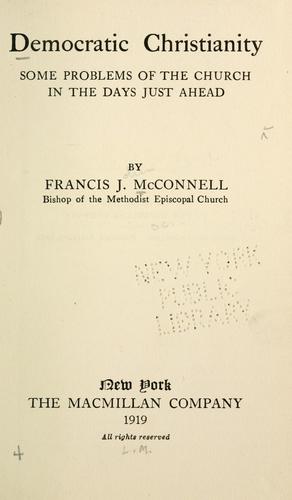 Cover for Democratic Christianity