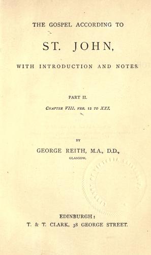Cover for Gospel according to St. John
