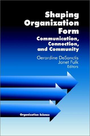 Cover for Shaping Organization Form
