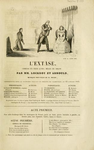 Cover for L'extase