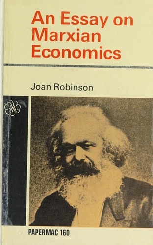 Cover for An essay on Marxian economics. --