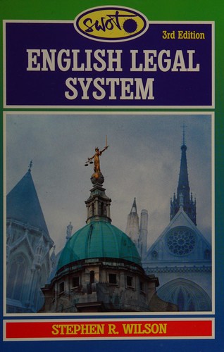Cover for English legal system
