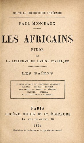 Cover for Les Africains