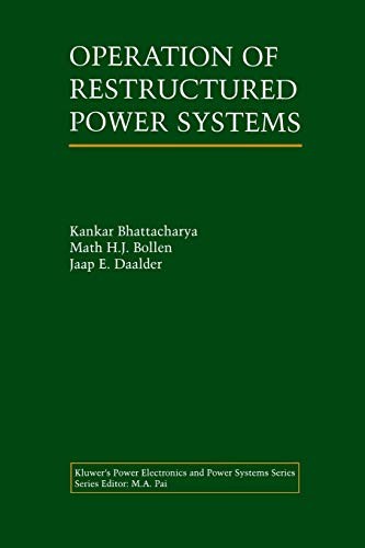 Cover for Operation of Restructured Power Systems