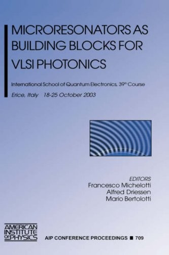 Cover for Microresonators as building blocks for VLSI photonics