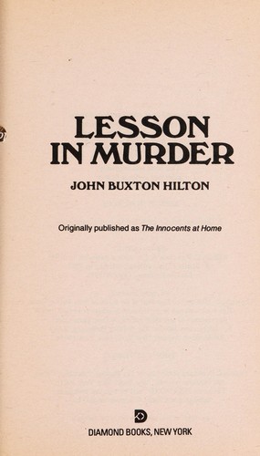 Cover for Lesson in Murder