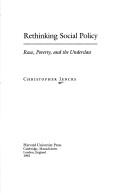 Cover for Rethinking social policy