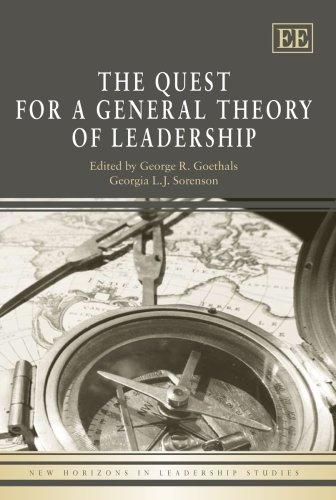 Cover for A Quest for a General Theory of Leadership (New Horizons in Leadership Studies)