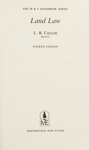 Cover for Land law