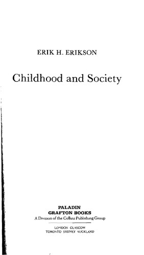 Cover for Childhood and Society