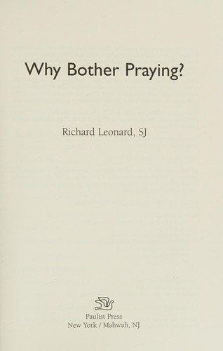 Cover for Why bother praying?