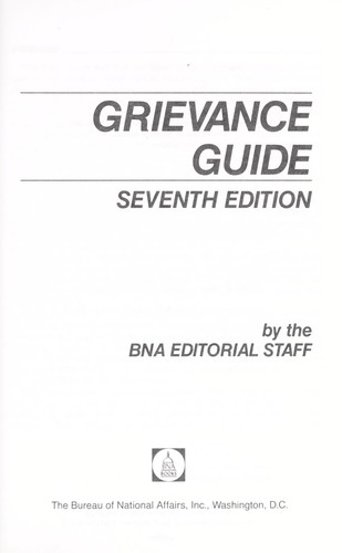 Cover for Grievance guide