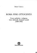 Cover for Roma fine Ottocento