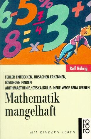 Cover for Mathematik mangelhaft.
