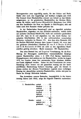 Cover for Kurzes Verzeichniss der Sachau'schen Sammlung syrischer Handschriften