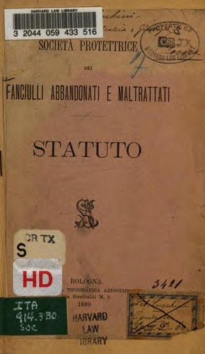 Cover for Statuto