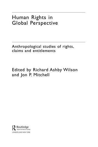 Cover for Human rights in global perspective