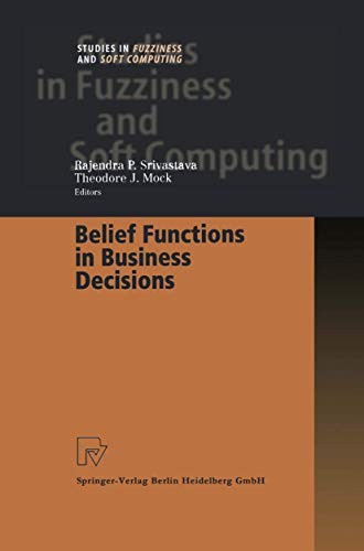 Cover for Belief Functions in Business Decisions