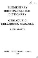 Cover for Elementary Breton-English dictionary =