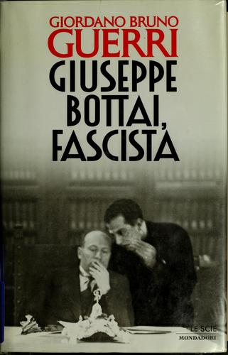 Cover for Giuseppe Bottai, fascista