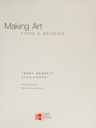 Cover for Making art