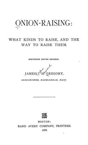 Cover for Onion raising