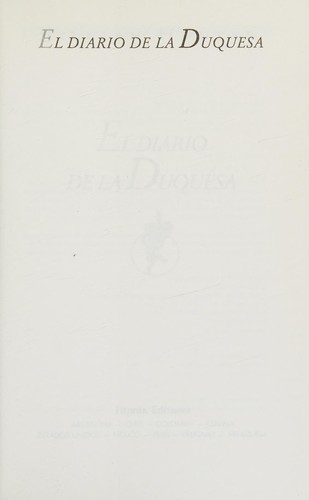 Cover for El diario de la duquesa