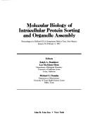 Cover for Molecular biology of intracellular protein sorting and organelle assembly