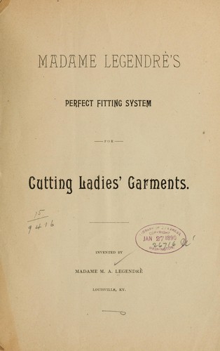 Cover for Madam Legendies' perfect fitting system...