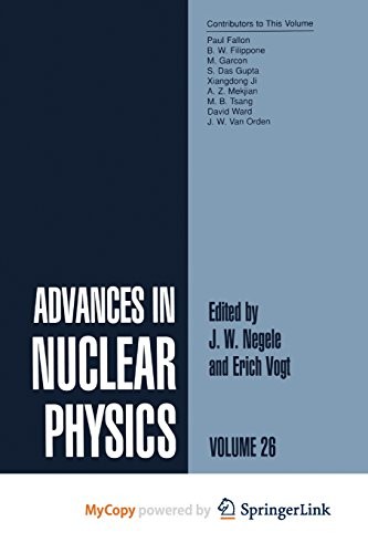 Cover for Advances in Nuclear Physics