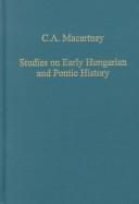 Cover for Studies on Early Hungarian and Pontic history
