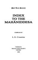 Cover for Index to the Mahāniddesa