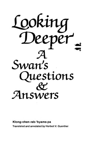 Cover for Looking deeper