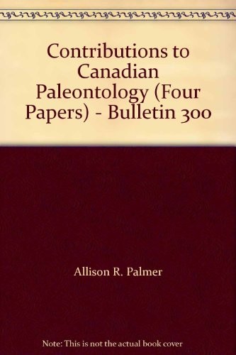 Cover for Contributions to Canadian paleontology