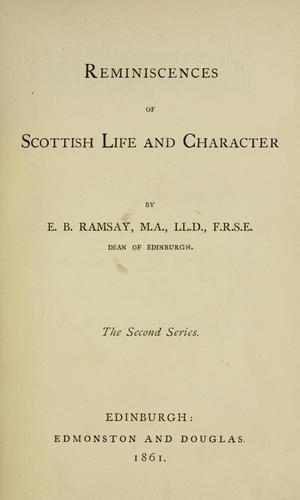 Cover for Reminiscences of Scottish life and character