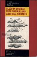 Cover for Blood in contact with natural and artificial surfaces