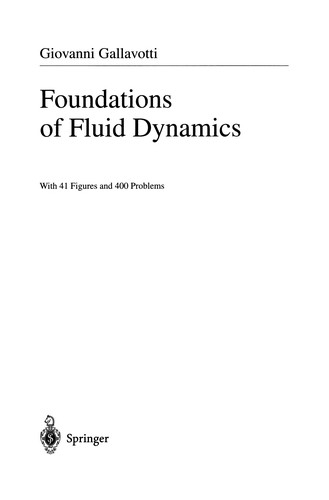 Cover for Foundations of Fluid Dynamics