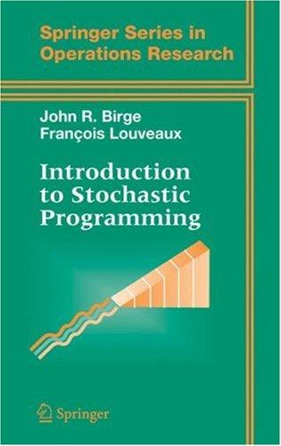 Cover for Introduction to stochastic programming