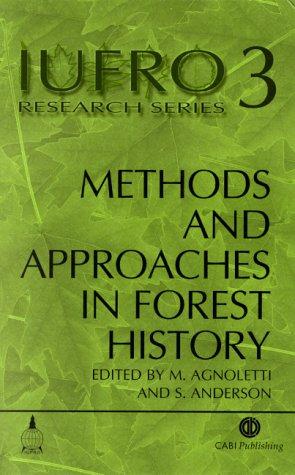 Cover for Methods and approaches in forest history