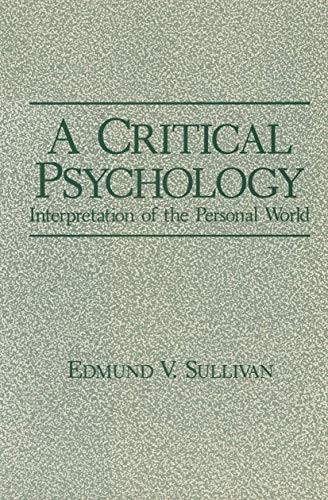 Cover for A Critical Psychology