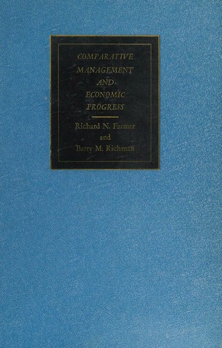 Cover for Comparative management and economic progress