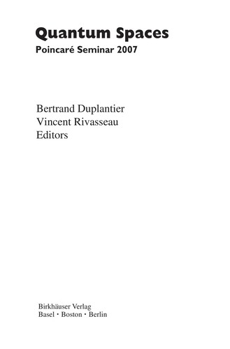 Cover for Quantum spaces