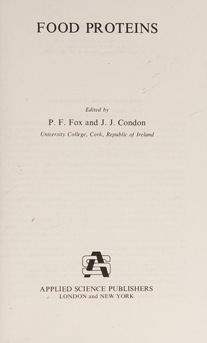 Cover for Food proteins