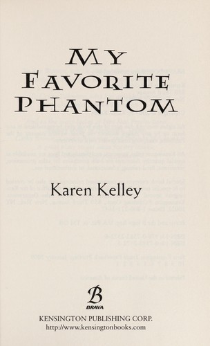 Cover for My favorite phantom