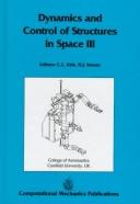 Cover for Dynamics and control of structures in space III