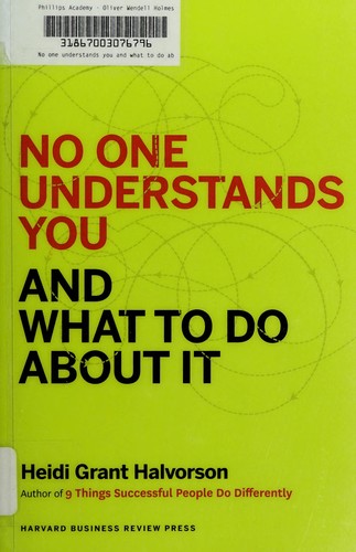 Cover for No one understands you and what to do about it