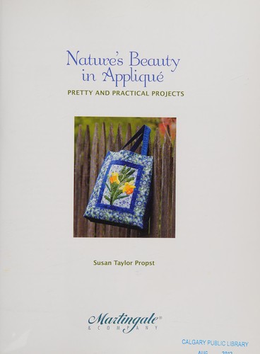 Cover for Nature's beauty in appliqué